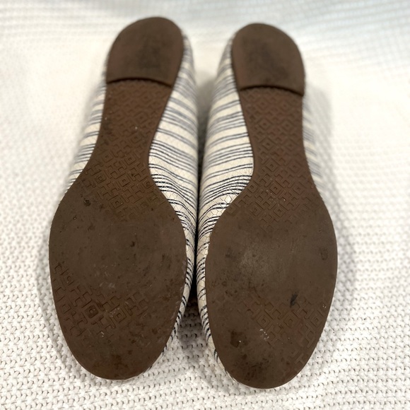 *SALE* TORY BURCH REVA STRIPED FLATS SIZE 9 - Picture 6 of 7